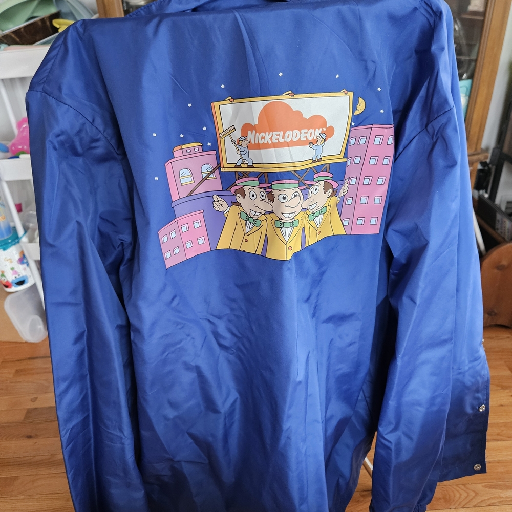 Nickelodeon Blue Raincoat with Cartoon Print